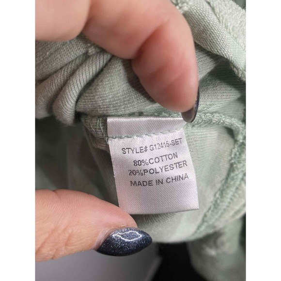 NEW JODIFL Pants Shirt Set Women Size small terrycloth Cotton Blend Lounge Boho - Picture 10 of 10